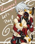  blazblue cat_ears cat_tail english heart himichu hoodie kaka_kittens ragna_the_bloodedge red_eyes silver_hair tail 