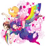  holding_hands koiso_kenji rainbow shinohara_natsuki summer_wars utacoco 