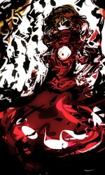  abstract bad_id f7(eiki) touhou yasaka_kanako 