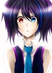  ayano_(irodori) heterochromia multicolored_hair necktie portrait solo twintails utau yokune_ruko 