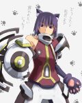  animal_ears ar_tonelico ar_tonelico_ii armor bad_id cat_ears cat_paws chroah_vatel gust hair_ornament inazuma_musuko kemonomimi_mode male paws purple_eyes purple_hair short_hair solo translated translation_request violet_eyes 