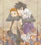  brother_and_sister dress emiya_kiritsugu emiya_shirou family fate/stay_night fate_(series) father_and_daughter father_and_son formal ginko_(sekainoowari) happy illyasviel_von_einzbern siblings silver_hair smile suit young 