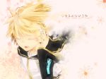  closed_eyes hand_on_headphones headphones headset highres kagamine_len nail_polish open_mouth short_hair singing solo vient vocaloid 
