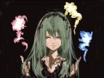  1girl closed_eyes face green_hair harusame_(unmei_no_ikasumi) layla_prismriver long_hair solo touhou 