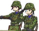  camouflage helmet japan_ground_self-defense_force military strike_witches uniform 