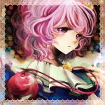  bad_id heart komeiji_satori pink_eyes pink_hair solo takahashi_(te6-6ba) third_eye touhou 