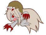  blood chibi claws grey_hair headcrab left_4_dead left_4_dead_2 long_hair torn_clothes witch_(left4dead) zombie 