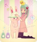  bunny duck hatsune_miku pantyhose rabbit tamayo vocaloid 