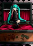  green_eyes green_hair hatsune_miku lamase_(41) long_hair smile solo twintails very_long_hair vocaloid 