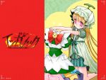  bonnet cosplay dress highres kia maid melon-chan melon-chan_(cosplay) melonbooks ooishi_ryuuko pink_eyes sekien_no_inganock solo wallpaper 