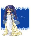  blue_hair dress furudo_erika shirokura twintails umineko_no_naku_koro_ni wedding_dress 