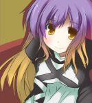  breasts collarbone gradient_hair hijiri_byakuren multicolored_hair nutsiqu smile solo touhou yellow_eyes 