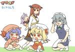  anpanman_(character) baby backpack bag bat_wings blonde_hair blue_eyes blue_hair blush_stickers camcorder camera crescent doll drooling flandre_scarlet hat head_wings izayoi_sakuya koakuma koyama_shigeru maid maid_headdress no_hat no_headwear no_shoes open_mouth patchouli_knowledge purple_hair red_eyes remilia_scarlet short_hair side_ponytail silver_hair simple_background sleeping tears touhou toy wings young 