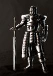  armor dark full_armor helmet knight medieval original pose solo sword weapon 