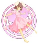 barefoot bunny bunny_ears circle inaba_tewi jewelry kazeharu outstretched_arms pendant rabbit smile spread_arms touhou 