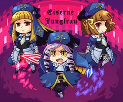  cornelia_(umineko) dlanor_a_knox eiserne_jungfrau gertrude hat pote_(ptkan) ptkan red_eyes source_request thighhighs umineko_no_naku_koro_ni yellow_eyes 