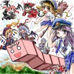  hakurei_reimu hong_meiling izayoi_sakuya kirisame_marisa koakuma lowres nanashii_(soregasisan) patchouli_knowledge remilia_scarlet the_embodiment_of_scarlet_devil touhou 