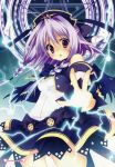  :o highres lightning magic_circle purple_eyes purple_hair ryohka ryouka_(suzuya) skirt solo violet_eyes 