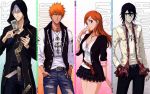  bleach ichimaru_gin inoue_orihime kurosaki_ichigo ulquiorra_schiffer 