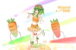 carrot green_hair gumi open_mouth vocaloid 