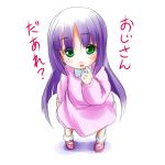  child dress green_eyes long_hair original purple_hair takeya_yuuki very_long_hair 