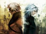  male mask nier nier_(character) silver_hair white_hair yohi 