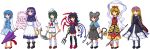  hijiri_byakuren houjuu_nue kumoi_ichirin murasa_minamitsu nazrin pixel_art tatara_kogasa tome_(wolf) toramaru_shou unzan 