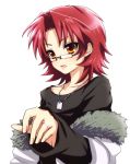  bad_id dog_tags glasses hands jewelry male mzd open_mouth pink_hair pop&#039;n_music pop'n_music ring short_hair solo uka_(color_noise) yellow_eyes 