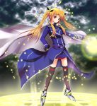  cape fate_testarossa gloves long_hair mahou_shoujo_lyrical_nanoha mahou_shoujo_lyrical_nanoha_strikers ok-ray red_eyes thigh-highs thighhighs twintails 