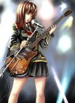  guitar instrument setsuko_ohara skirt super_robot_wars uniform uzumaki_hiyoko watanore 