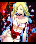  blonde_hair blue_eyes breasts catherine catherine_(game) cleavage drill_hair eyeshadow magi12 thighhighs twintails 