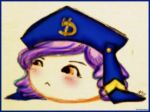  dlanor_a_knox hat purple_hair umineko_no_naku_koro_ni vivi_the_heiwa yellow_eyes yukkuri_shiteitte_ne 