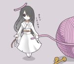  bot_stamen chibi fatal_frame fatal_frame_1 ghost himuro_kirie japanese_clothes kimono long_hair needle rope sewing_needle shimenawa shinto_rope solo stamen vader_(n.r.t.a.) yarnball 