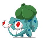  animated animated_gif bulbasaur eyes gif grin lowres no_humans pokemon pokemon_(creature) red_eyes running shadow simple_background smile solo what white_background zeurel 