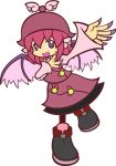  hat long_fingernails long_nails mystia_lorelei nails outstretched_arm parody puyopuyo solo style_parody touhou transparent_background wings y&amp;k 