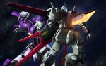  dagger_l gat-x105c_strike-c gomi_kushige gundam gundam_seed gundam_seed_a-star knife mecha no_humans original space 