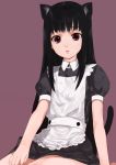  baby_princess black_hair cat_ears kusaka_souji long_hair maid 