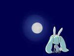  animated animated_gif bunny_ears bunny_tail chibi detached_sleeves hatsune_miku moon otsuki-sama_(vocaloid) sangatsu_youka tail vocaloid 