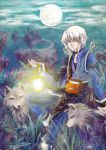  lantern male moon morichika_rinnosuke srats touhou wolf 
