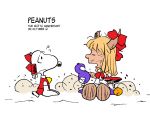  beagle chamupei cosplay crossover dirt dog dust english gourd hakurei_reimu hakurei_reimu_(cosplay) horns ibuki_suika ibuki_suika_(cosplay) long_hair multiple_girls peanuts pig-pen ribbon sakazuki snoopy touhou 