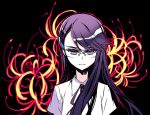  futari_wa_precure glasses heartcatch_precure! long_hair purple_hair tsukikage_yuri 