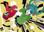  2girls gumi hatsune_miku hoodie matryoshka_(vocaloid) vocaloid 