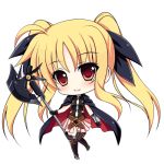 1girl animated blonde_hair blush chibi fate_testarossa long_hair looking_at_viewer lowres lyrical_nanoha mahou_shoujo_lyrical_nanoha mahou_shoujo_lyrical_nanoha_strikers raiou red_eyes solo thigh-highs twintails white_background 