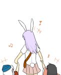  bunny_ears bunny_tail houraisan_kaguya koyama_shigeru rabbit_ears reisen_udongein_inaba tail touhou yagokoro_eirin 