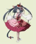  cat_ears cat_tail dress furudo_erika kintaro original pantyhose tail twintails umineko_no_naku_koro_ni 