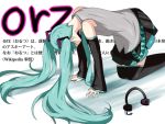  detached_sleeves hatsune_miku headphones headphones_removed solo twintails vocaloid 