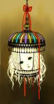  birdcage blonde_hair cage green_eyes head head_only lips long_hair original ribbon 