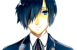  bad_id blue_eyes blue_hair hair_over_one_eye headphones ipcen light_smile persona persona_3 ribbon 