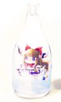 bottle bow brown_hair chain hair_bow highres horns ibuki_suika in_bottle in_container long_hair solo touhou yume_shokunin 