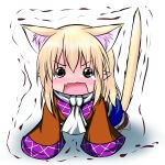  animal_ears blush cat_ears cat_tail chibi hoshizuki_(seigetsu) kemonomimi_mode mizuhashi_parsee puru-see scarf seigetu tail tears touhou trembling 